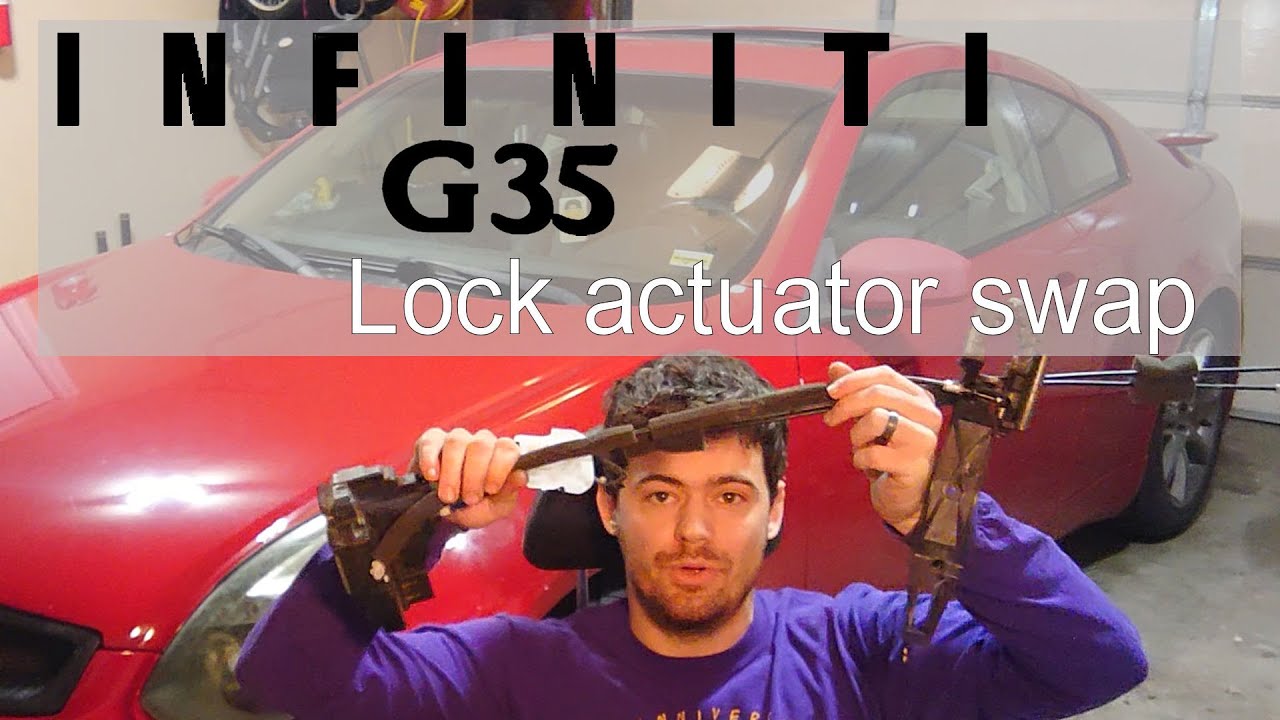 Замена актуатора замка на купе G35