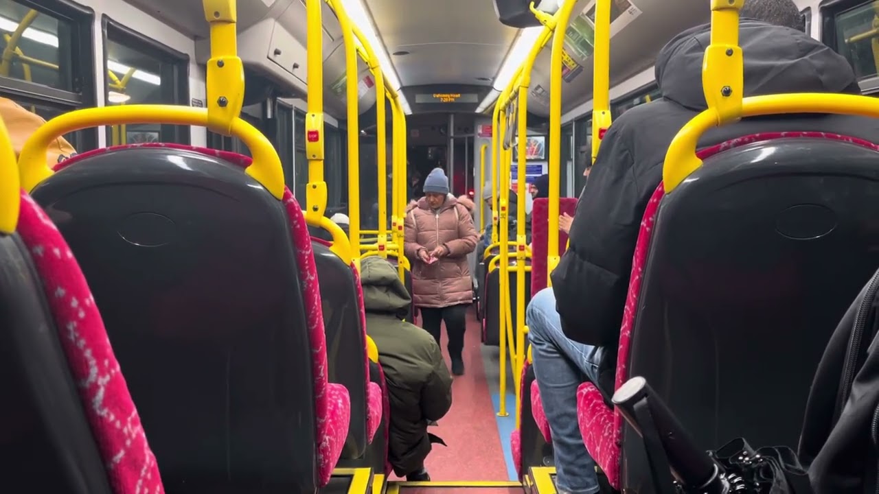 (Turbo Whistle and High Revs) Journey on Route 201 Abellio London YY64TZT 8823 22/1/24