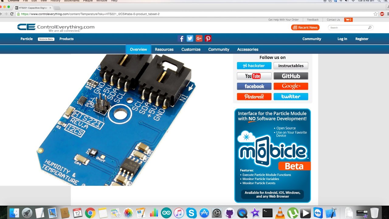 Raspberry Pi HTS221 Relative Humidity and Temperature Sensor Python Tutorial
