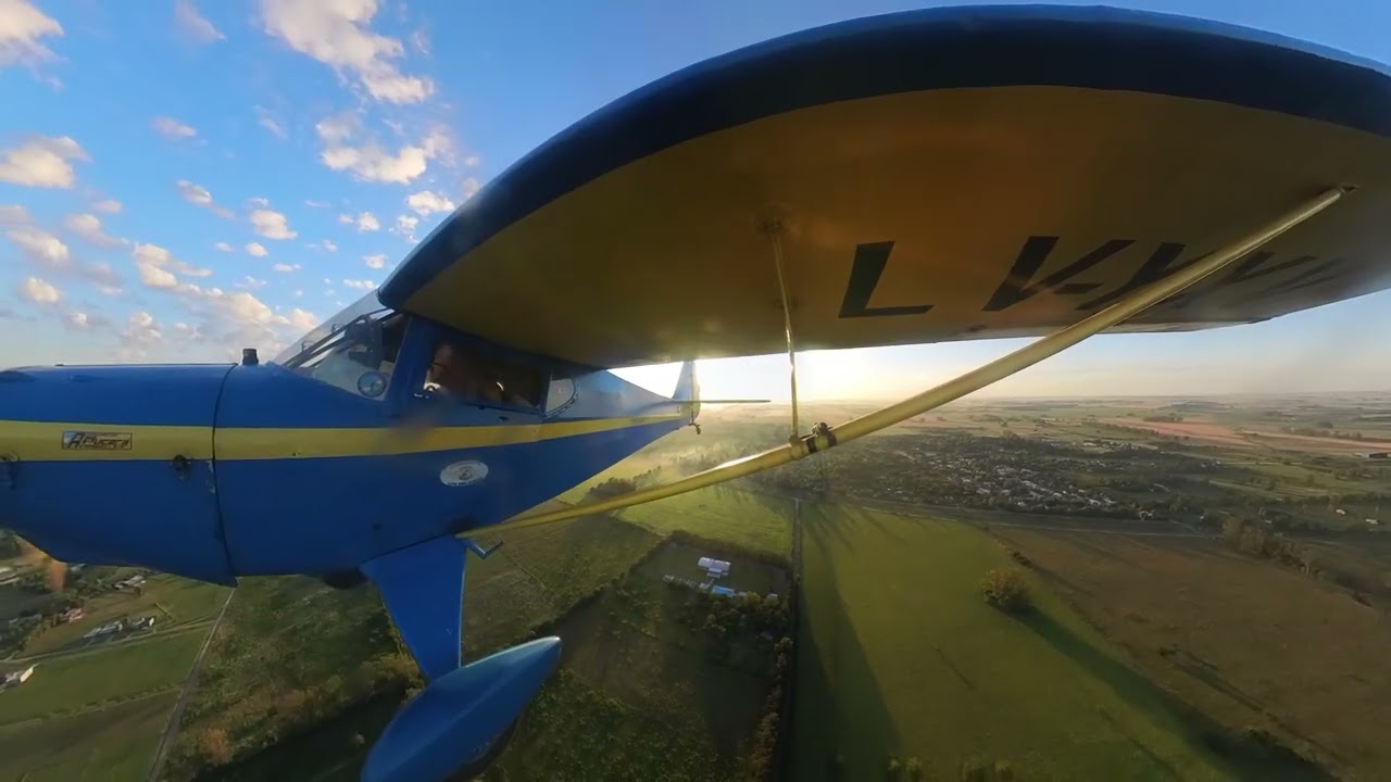 Vuelo TaylorCraft BC12 Argentina Gral. Rodriguez GEZ (Parte1) Insta 360 27/12/25 