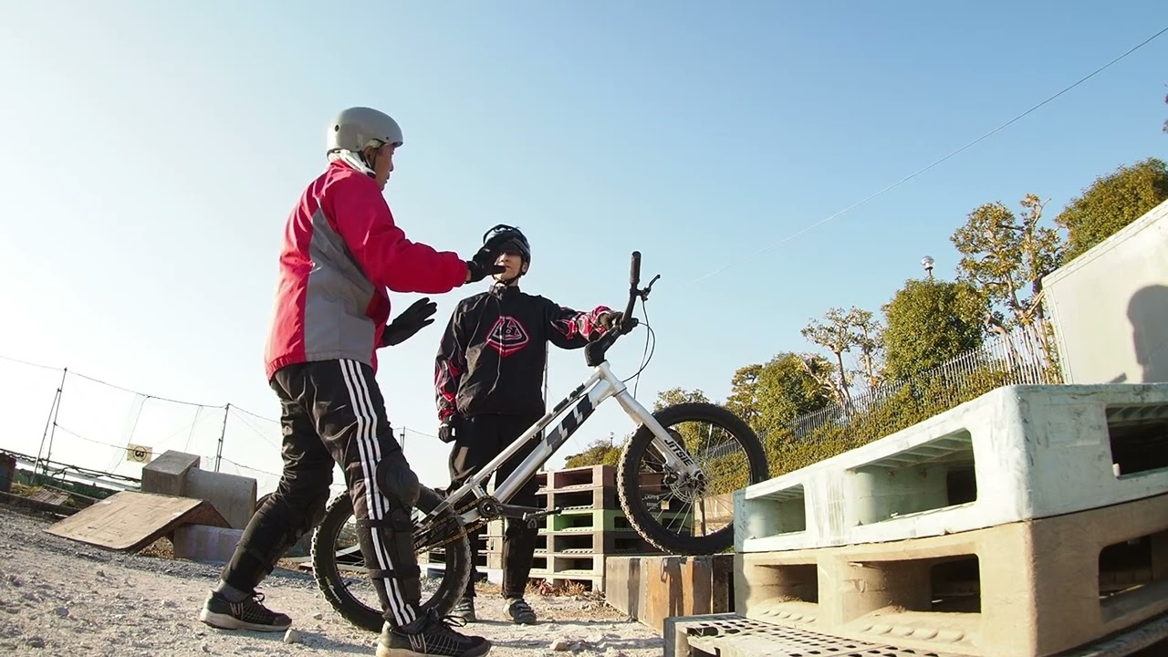 完全停止　何もしないスタンディング　中高年のトライアル　 How to Trial