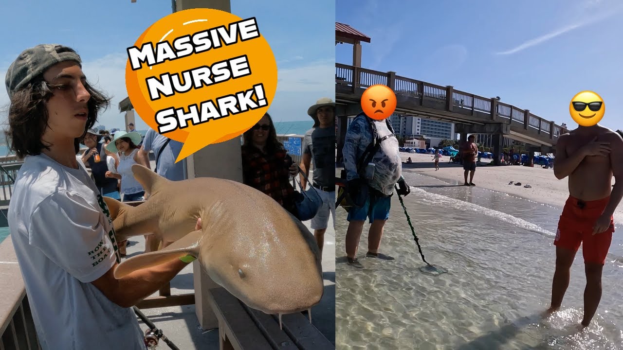 Male Karen Doesn’t Want us Fishing at Clearwater Beach (Redfish, Trout, and Sharks)