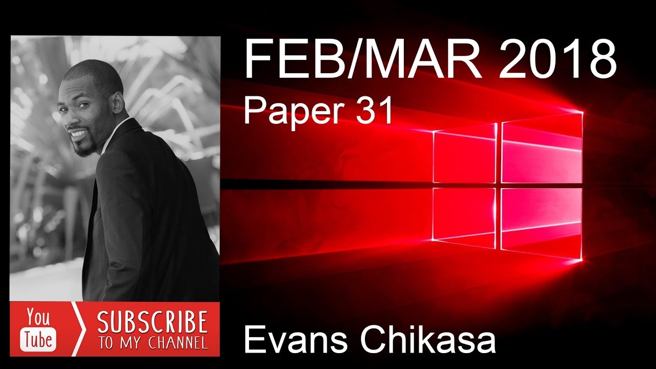 IGCSE ICT February March 2018 Paper 31 Data Analysis Excel Part 1