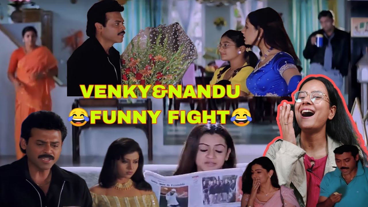 Funny Fight Between Venky & Nandu Scene Reaction | Nuvvu Naaku Nachav | Venkatesh