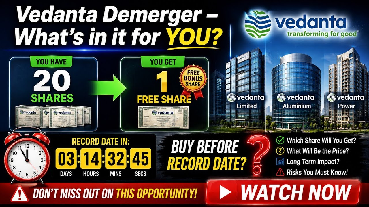 Vedanta Demerger 2026: Get 1 FREE Share for Every 20 Held! | Real Estate Value Unlocking