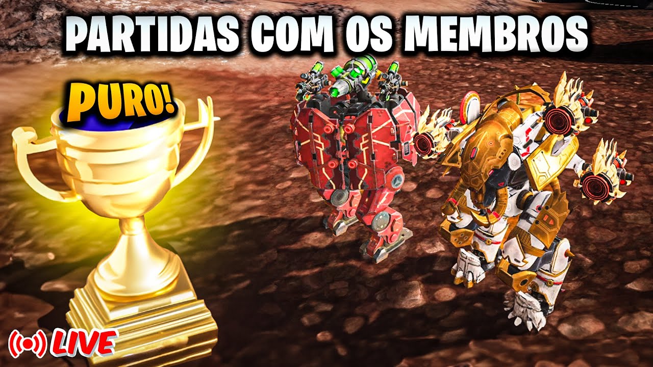 🔴SÓ QUEM TA PURO🔴 PARTIDAS PERSONALIZADAS PRA QUEM TEM HABILIDADE no WAR ROBOTS! #WRWinBasileus
