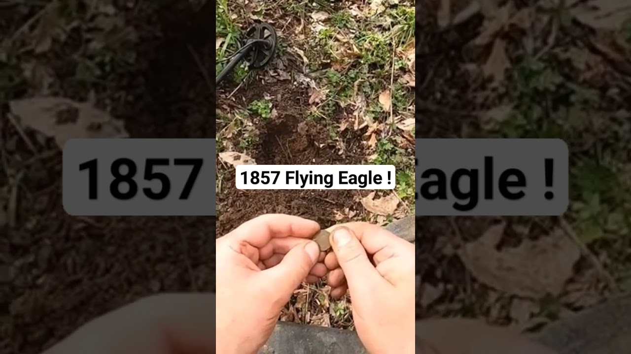 1857 Flying Eagle Cent Found Metal Detecting!