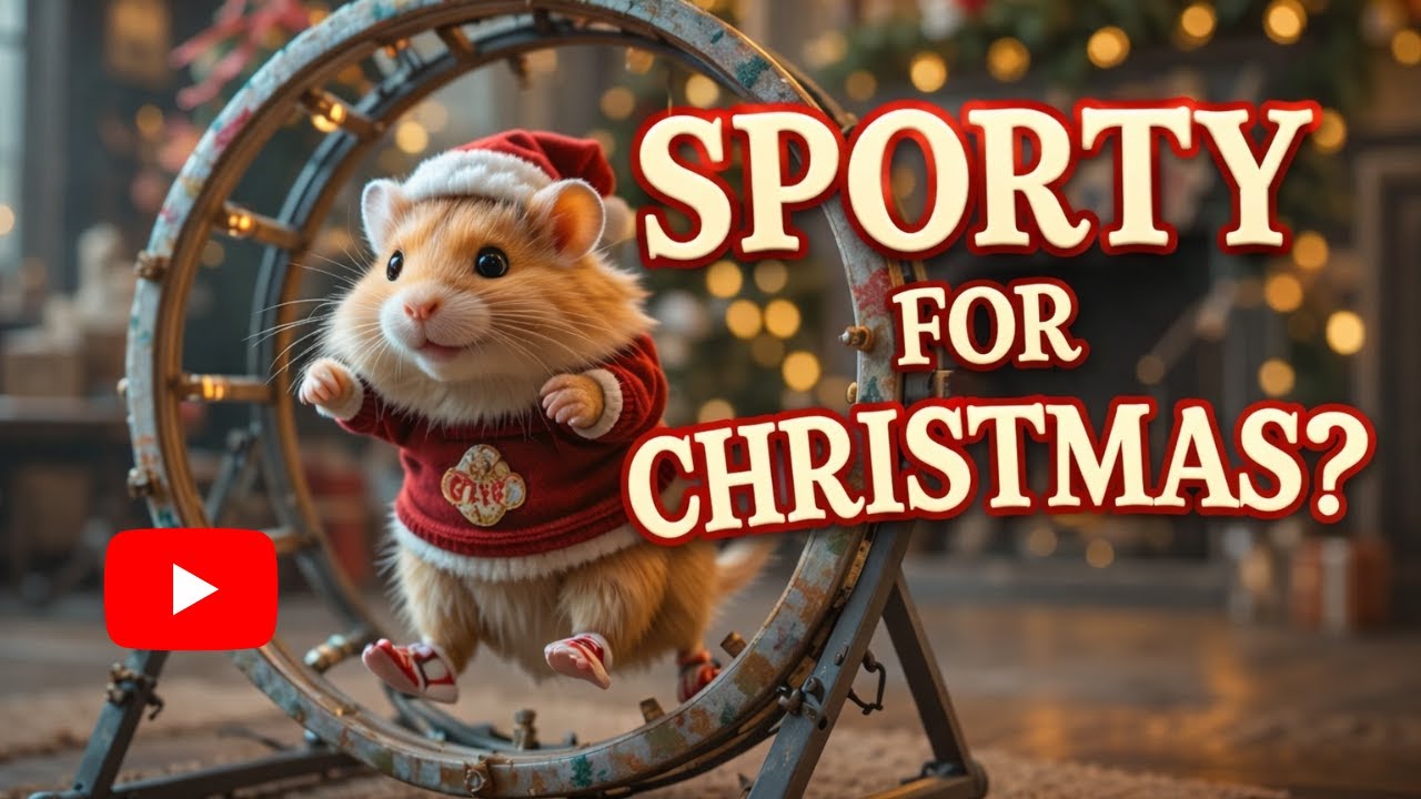 "Cute animals Sporty for Christmas?🎄kitten, Rabbit, Hamster Preparing Holidays!” 🐰 😻 🐹 ✨