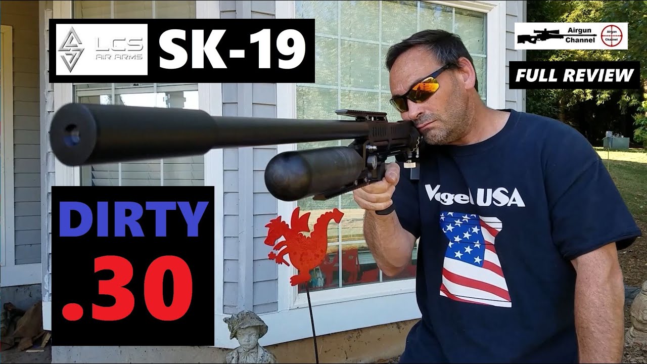 LCS Air Arms SK19 калибра .30 (полный обзор) Полуавтоматическая/полностью автоматическая пневмати...