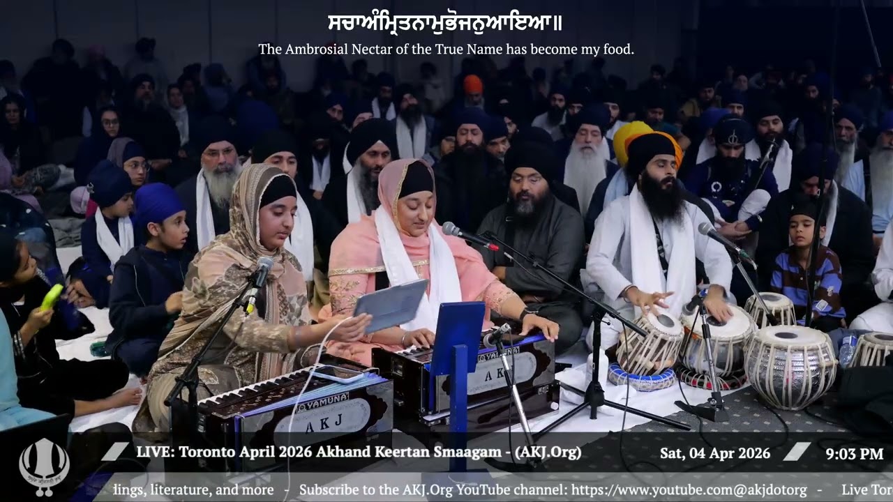 003 Bibi Bhaag Kaur Jee Hamilton at April 2026 Smaagam - Raensabayee Keertan Toronto