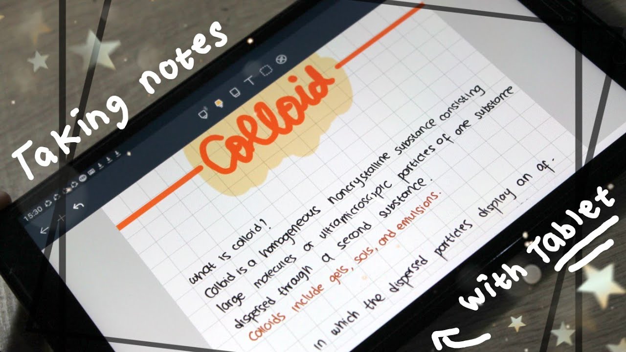 how to take notes with tablet (w/ noteshelf) // samsung galaxy tab a 8 with s pen