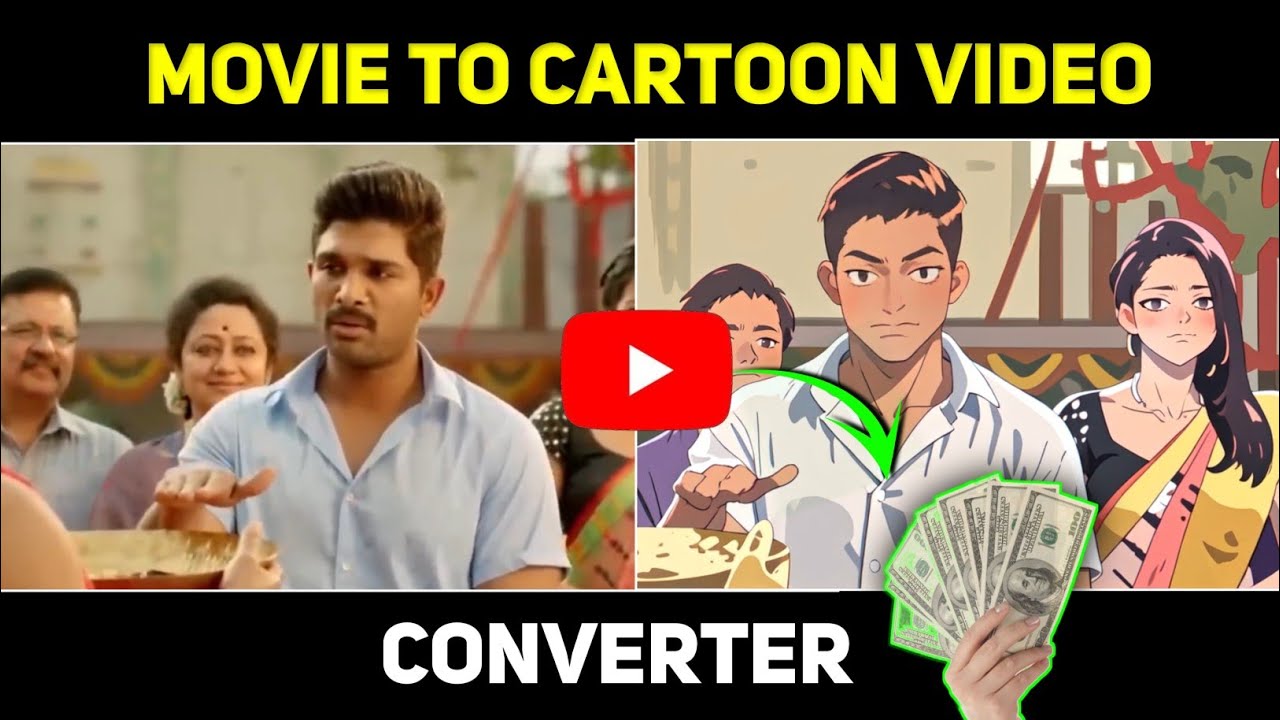 Movies Ko Cartoon Video Me Convert Kaise Kare | How To Convert Movies To Cartoon Video