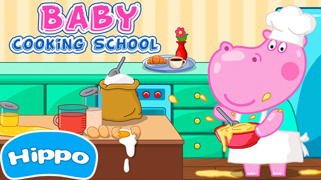 Hippo 🌼 Escola de Culinária do bebê 🌼 Jogo de desenhos animados para crianças