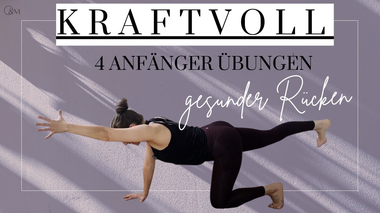 Schwache Rückenmuskulatur? 4 kräftigende Yoga Übungen für einen gesunden Rücken