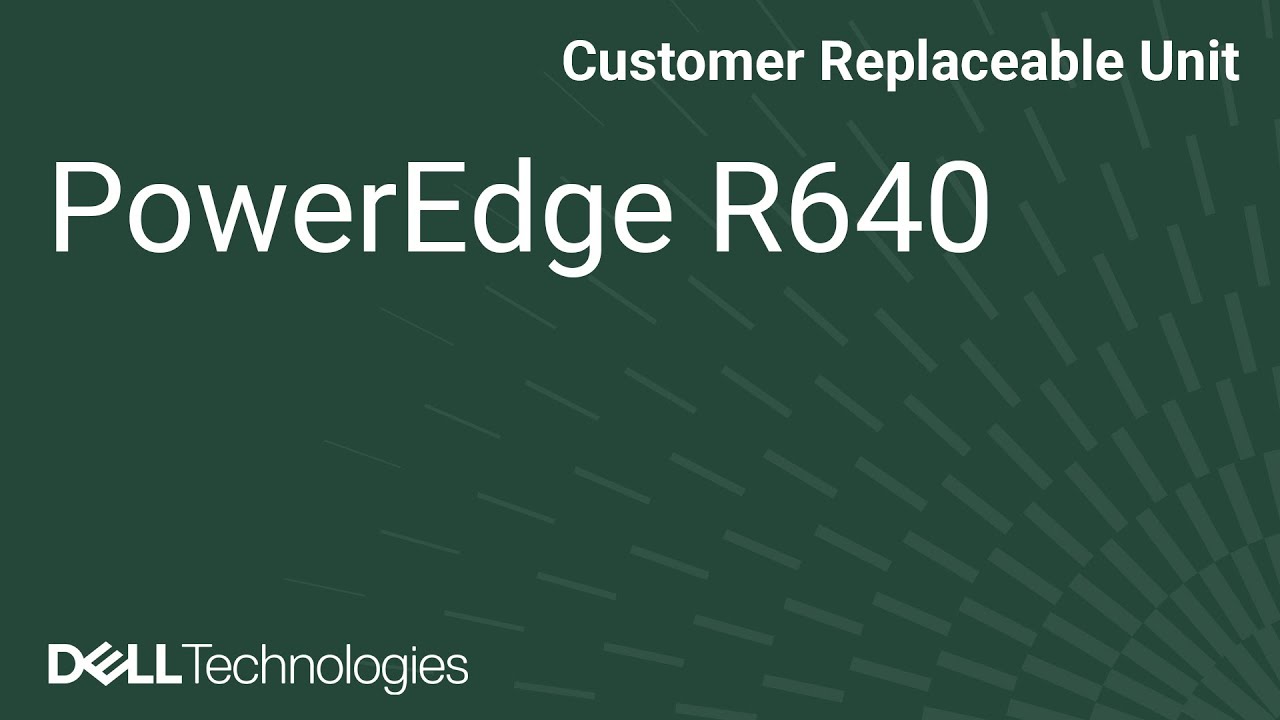 Dell  PowerEdge R640: Remove/Install NVDIMM Battery