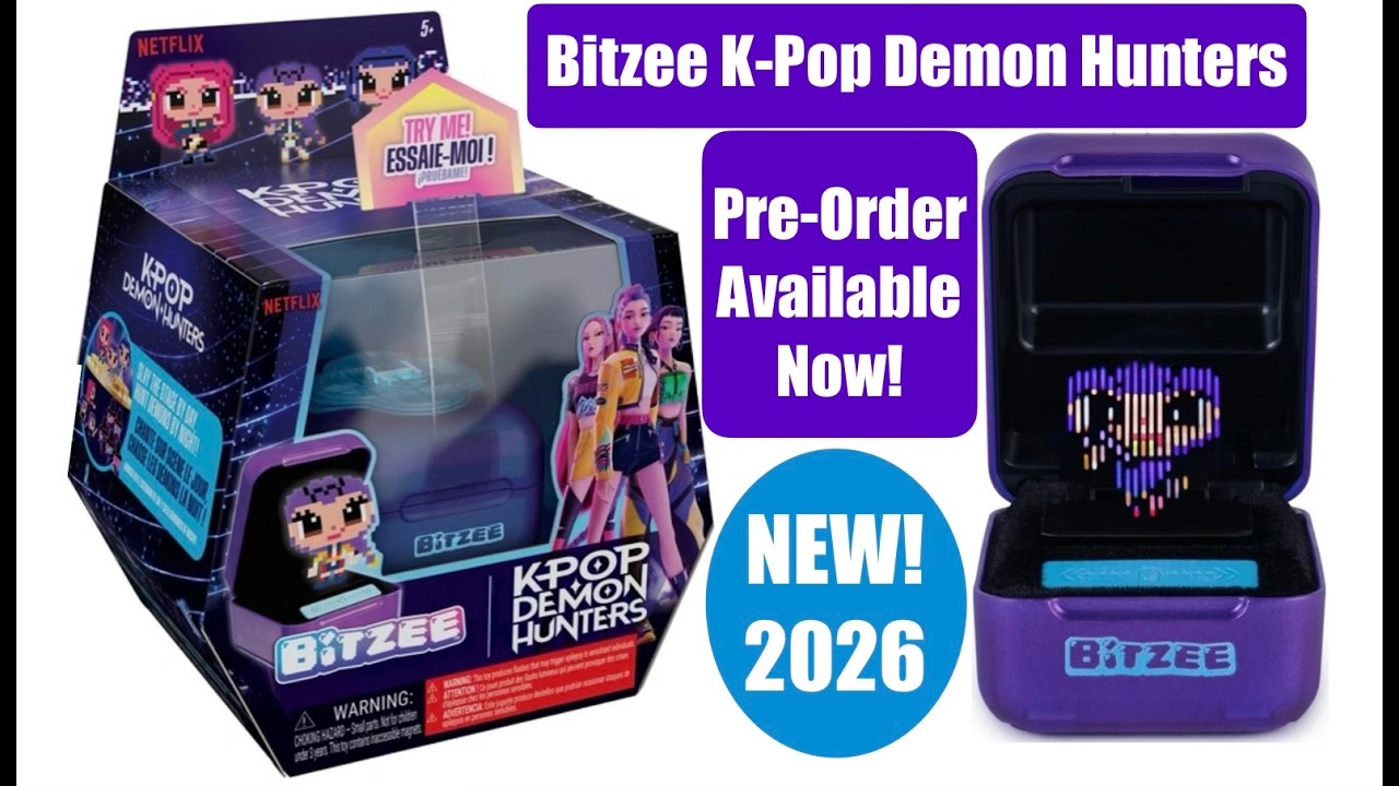 Новые виртуальные питомцы 2026: интерактивная игрушка Bitzee K-pop Demon Hunters от Spin Master д...