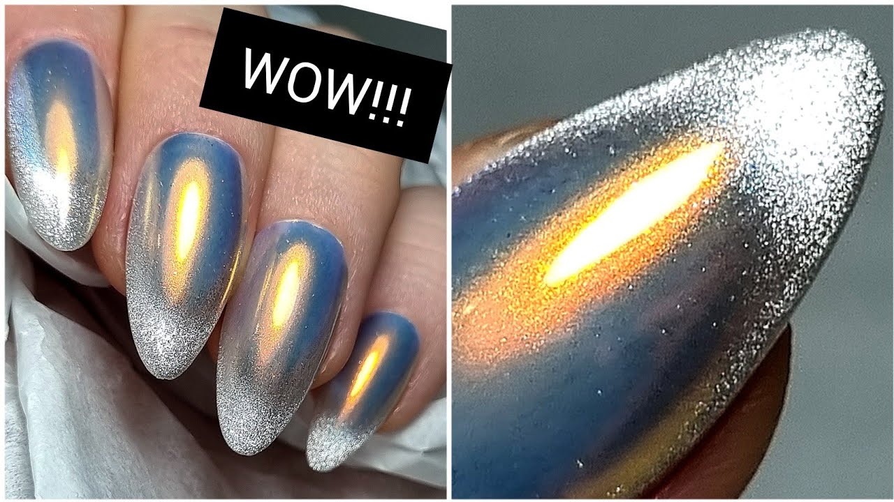 WOW!!!!  CAT EYE    Nail ART design