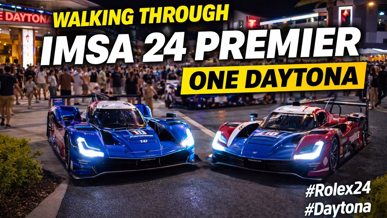 Walking Through IMSA ROLEX 24 Premier 🏁 One Daytona After Dark