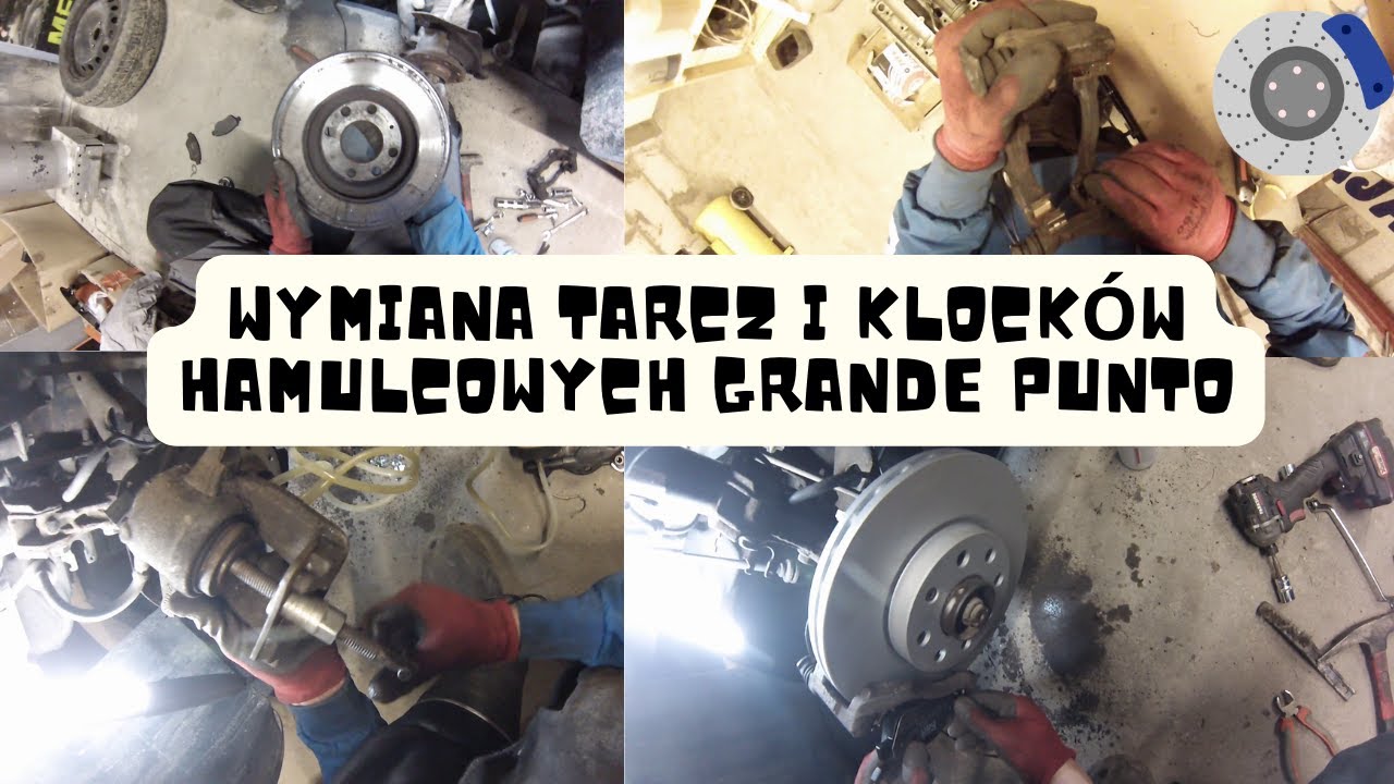 JAK WYMIENIĆ PRZEDNIE TARCZ I KLOCKI FIAT GRANDE PUNTO