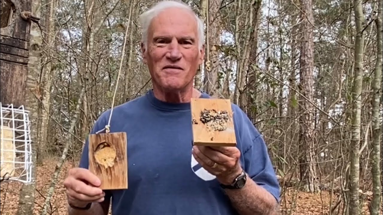 Dollar Store Peanut butter feeders, New and Improved!