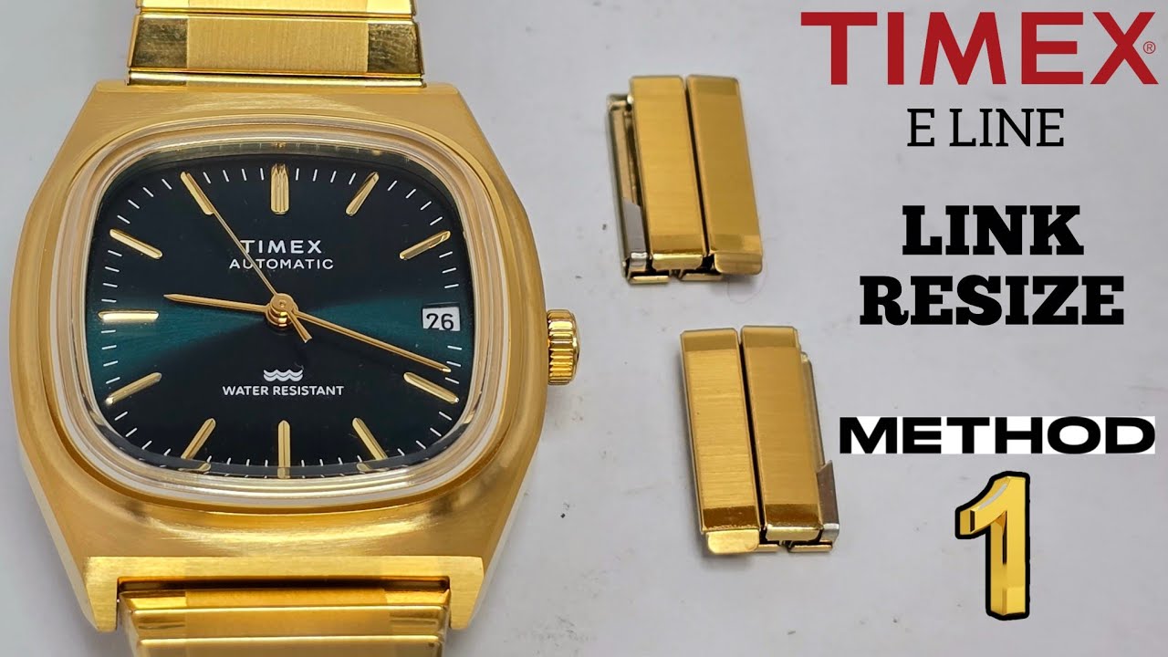 How To Resize / Remove TIMEX Automatic 1983 E-Line Bracelet Link Method 1