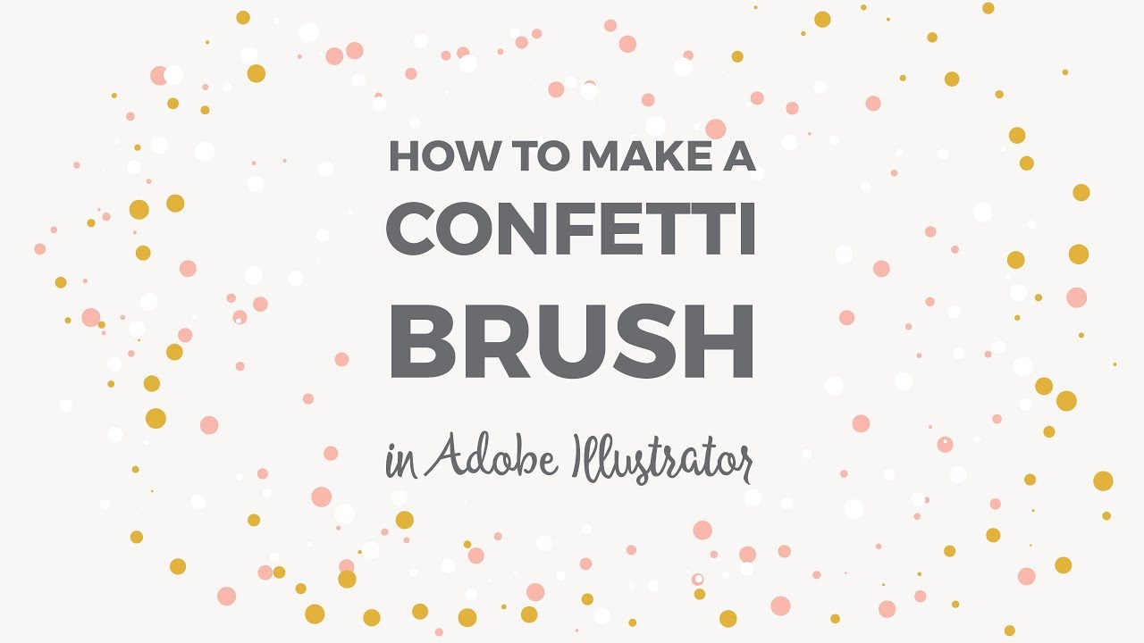 How to make a confetti brush in Illustrator