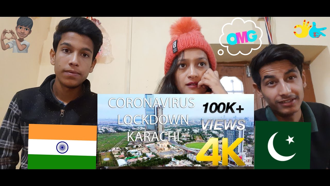 Indian Reaction On | Karachi coronavirus lockdown Drone Footage | Amazing Night View