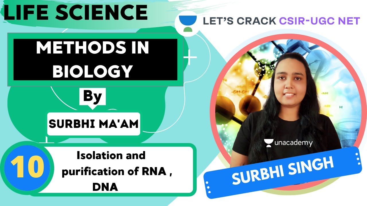 Isolation and purification of RNA , DNA | Methods in Biology | CSIR - UGC NET | Surbhi Singh