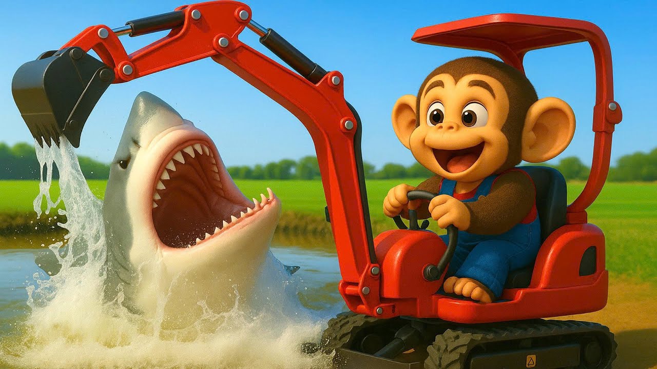 Farm Work: The Road Is Flooded With Sharks, The Monkey Can't Drive The Tractor | Cobby Farm