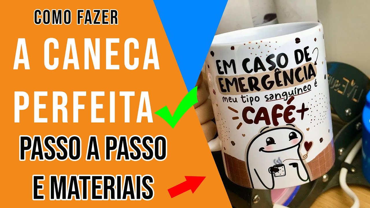 como fazer uma caneca personalizada perfeita. caneca na sublimação