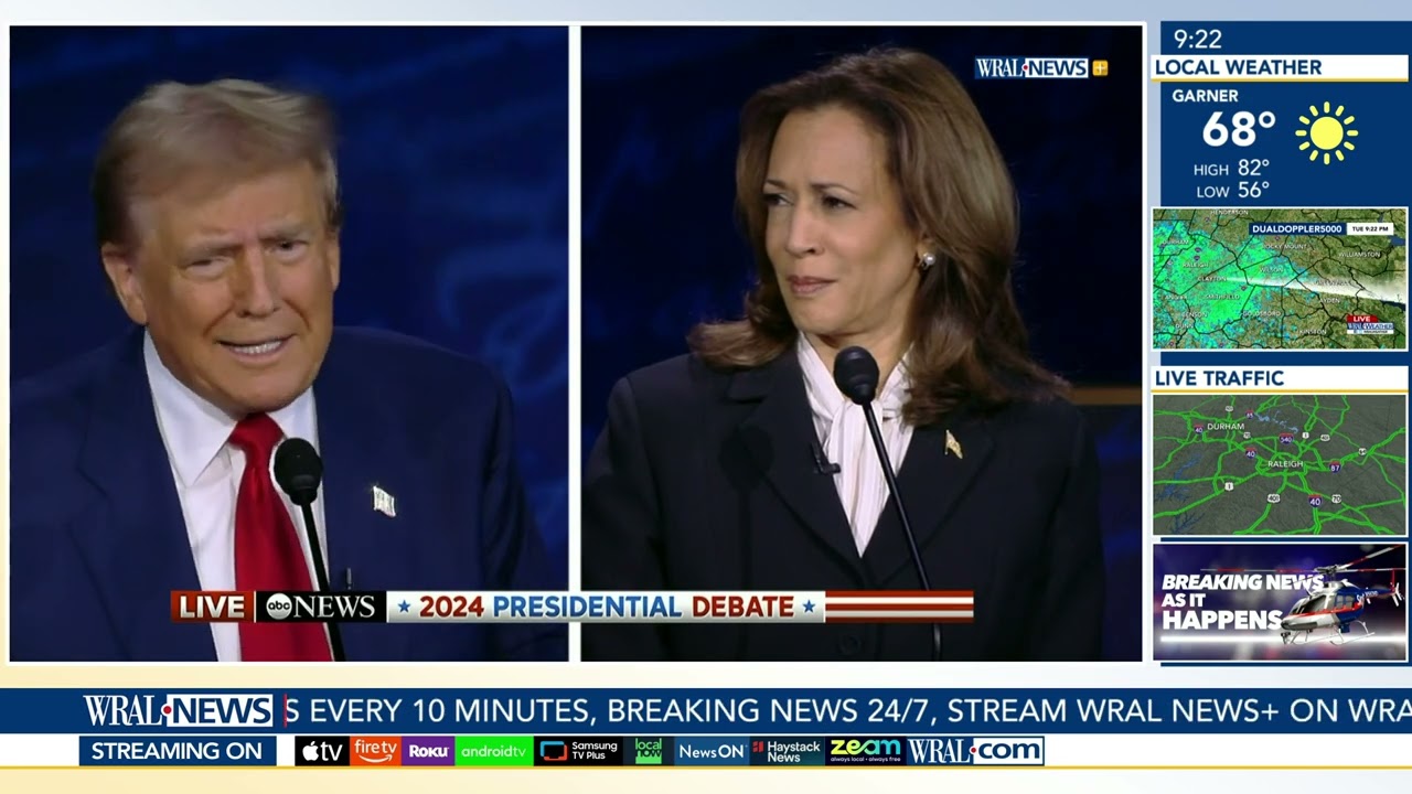 Topic #2 is Abortion: Presidential Debate between Donald Trump & Kamala Harris