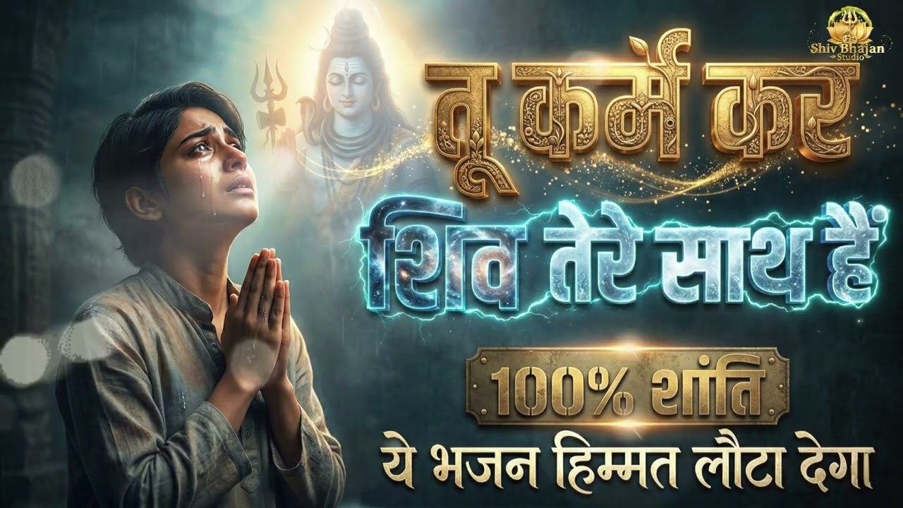 जब मन हार जाए, रास्ता अंधेरा लगे… तब यह शिव भजन सुनना 🙏 | तू कर्म कर, शिव तेरे साथ हैं | Shiv Bhajan