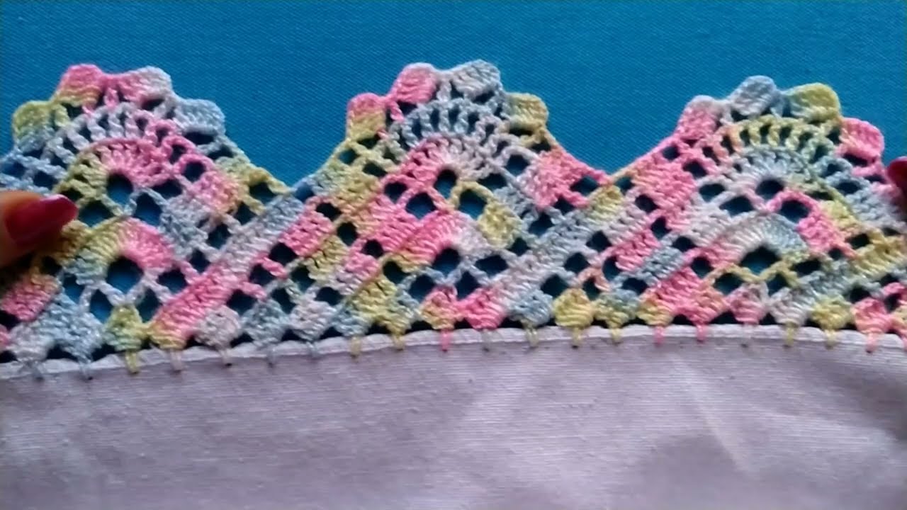 Puntilla de una vuelta, muy fácil de tejer num 700,para servilletas#fypシ゚ #crochet #videos #arte
