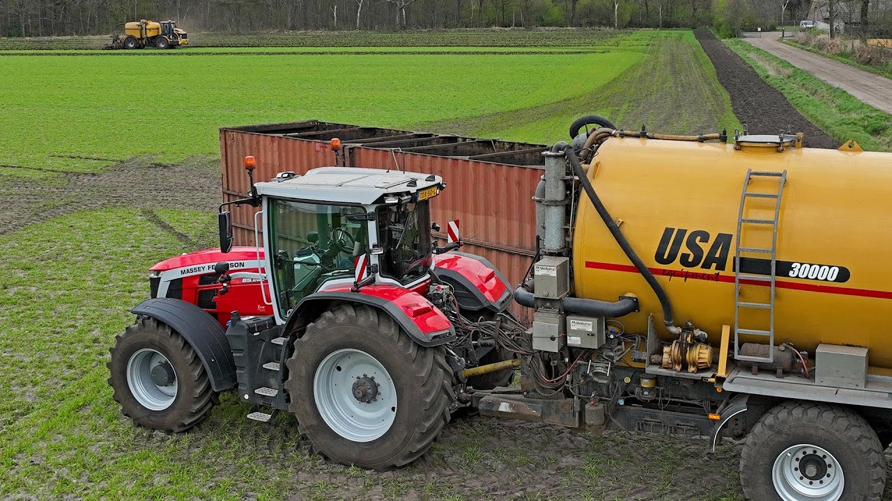 Slurry injection @ Vreba Melkvee | Challenger TerraGator TG845 | Massey Ferguson 8S.265 & 7724