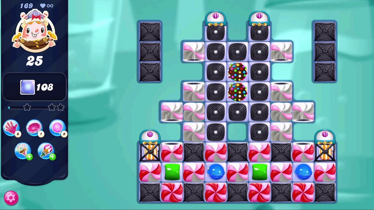 Candy Crush Saga LEVEL 169 | NO BOOSTERS (new version*)✔️