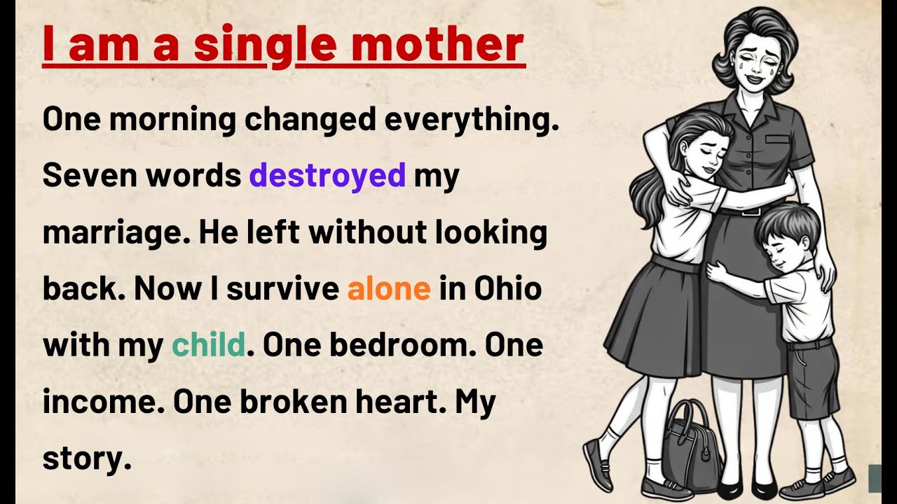 Learn English Through Story ⭐ Single Mom | Level 3 English Listening & Speaking Practice