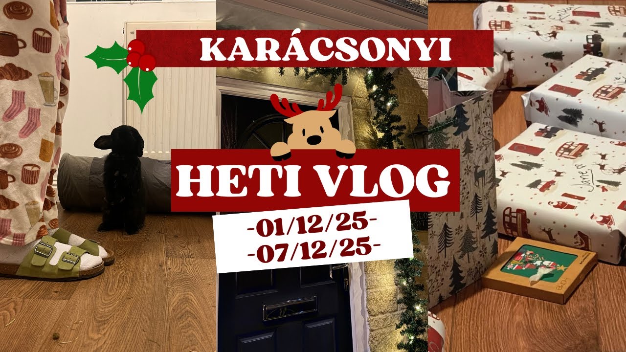 VLOGMAS 1 🎄 Dekorálás, Ajándékok, Koncert & Self-Care