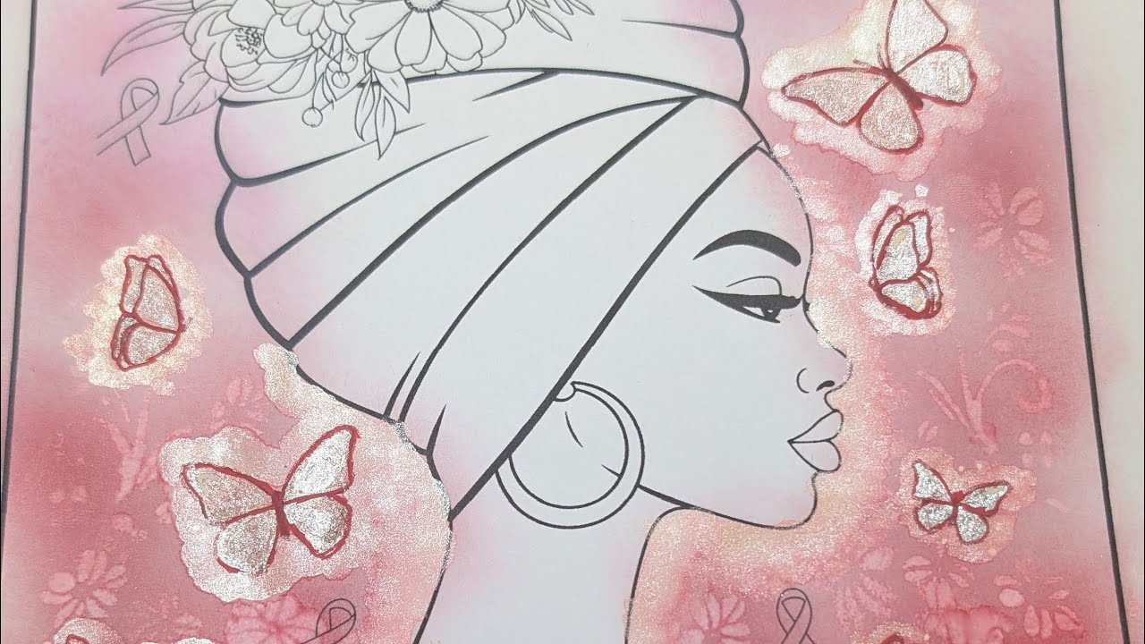  Betty Ann Walker 💜 fond et crayon 