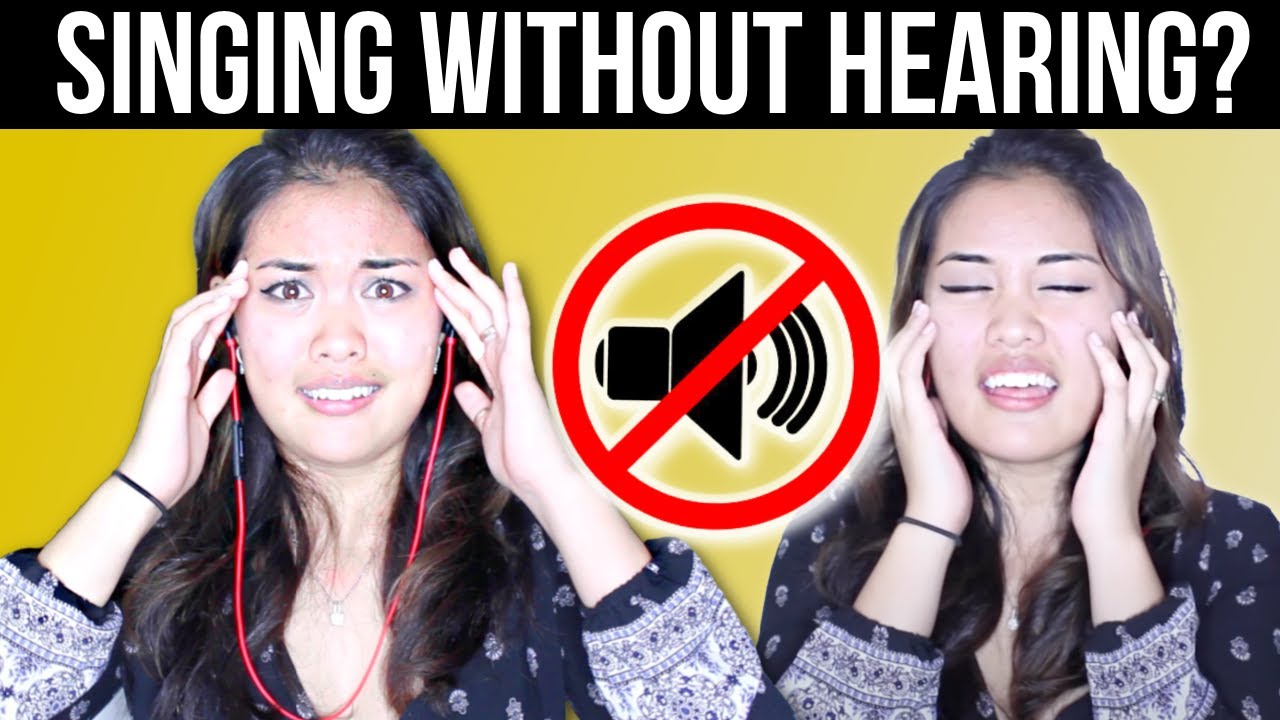 SINGING with NOISE CANCELLING HEADPHONES! - (i can't hear)