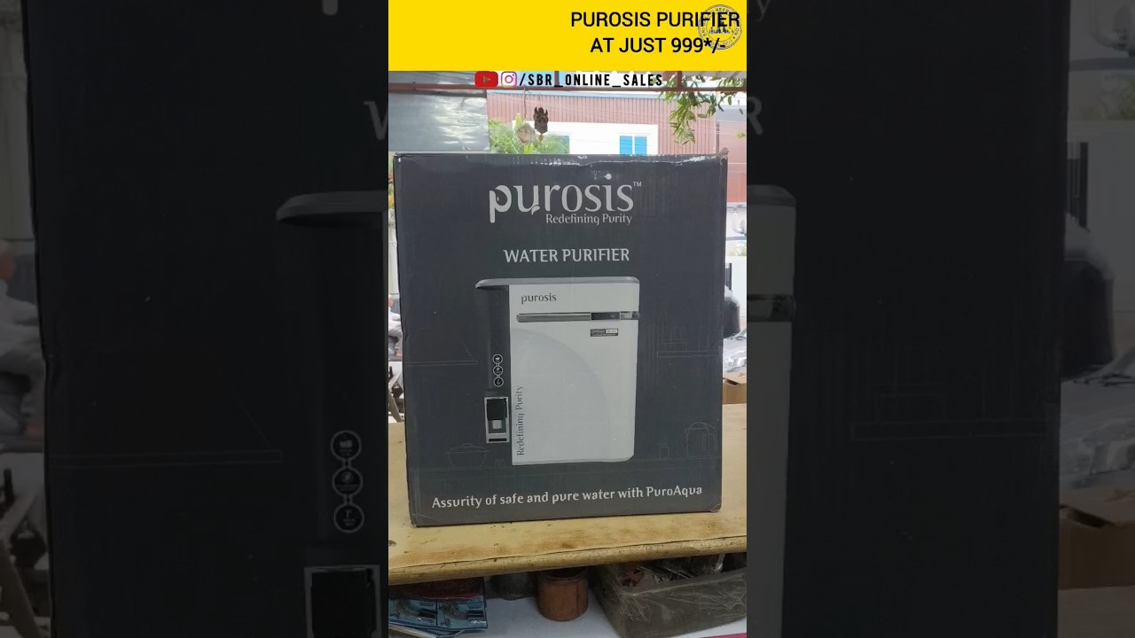 PUROSIS RO+UV+ALKALINE PURIFIER UNBOXING IN TELUGU PART :2 #shorts @SBR_ONLINE_SALES