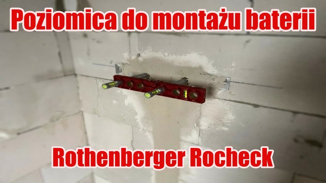 Narzędzia Hydraulika #5 Poziomica do ustawiania baterii Rothenberger Rocheck 70667
