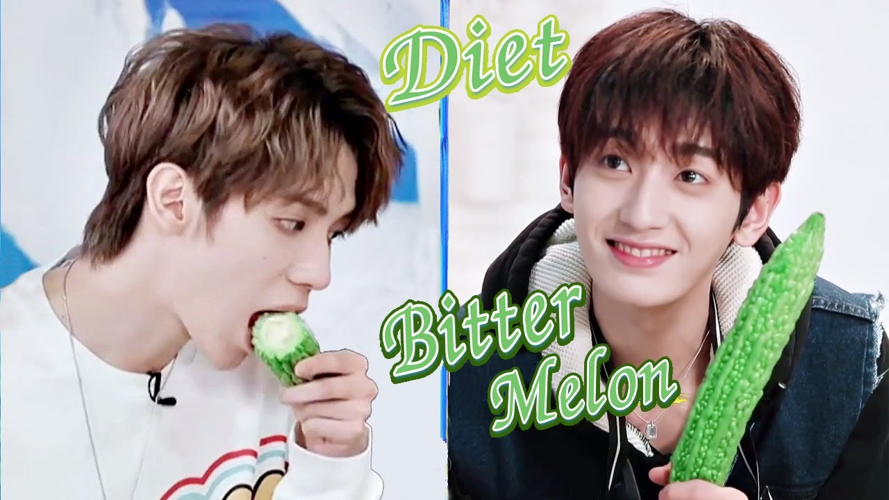 Luo Yizhou is on diet let's eat bitter melon | หลัวอีโจวกินมะระสดๆ เห็นแล้วขมเเทน | 罗一舟吃苦瓜还能吃得那么香