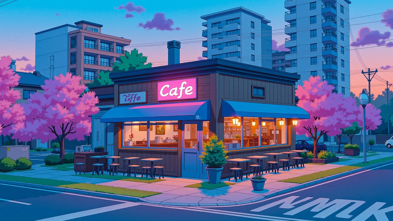 Cozy Corner Lofi Caf&eacute; ☕ Chill Beats for Study & Focus 🌸 Relaxing Coffee Shop Lofi Music~Lofi Hiphop.