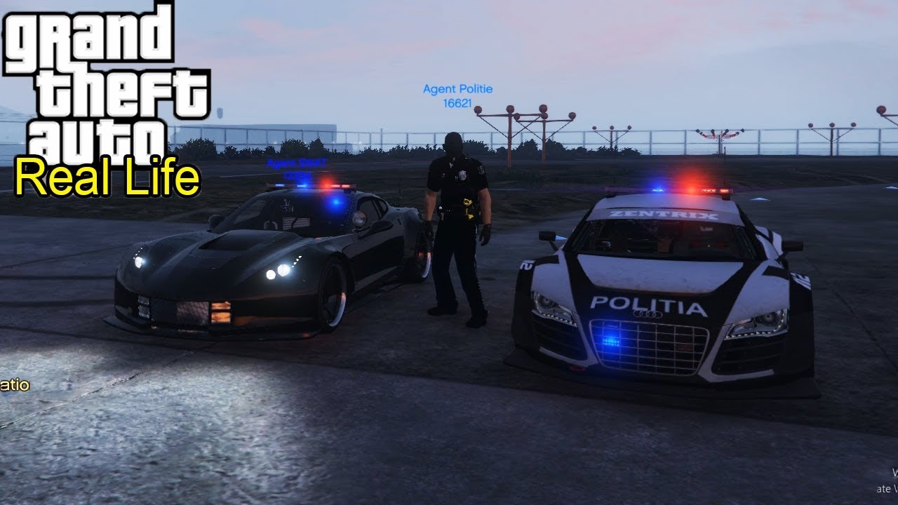 Audi R8 de Politie Vs Corvette de Politie | Real Life