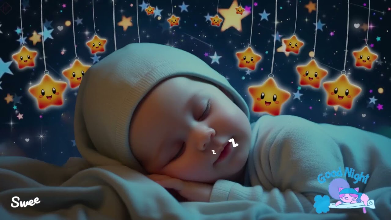 Baby Sleep Music 🍼 Baby Drifts to Sleep Fast 💫 Calm Night in 3 Minutes 🌙 Mozart & Brahms Lullabies
