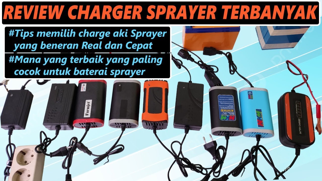Review Charger Aki Sprayer terbanyak - Tips Memilih Charger AKI Terbaik yg cocok Awet