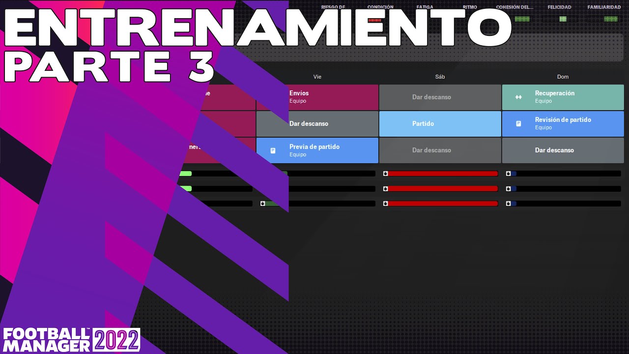 ENTRENAMIENTO PARTE III | ¿ Cómo armar un microciclo ? Tutorial Football Manager 2022 Español