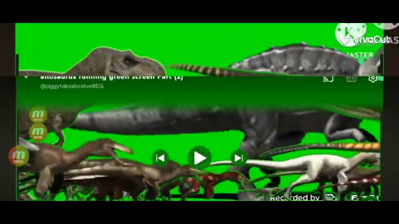 My dinosaurs stampede Green screen 