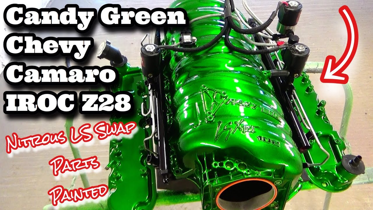 Candy Painting Nitrous LS Swap Camaro Engine Parts VALVE COVERS & FAST LSXRT INTAKE MANIFOLD 102mm