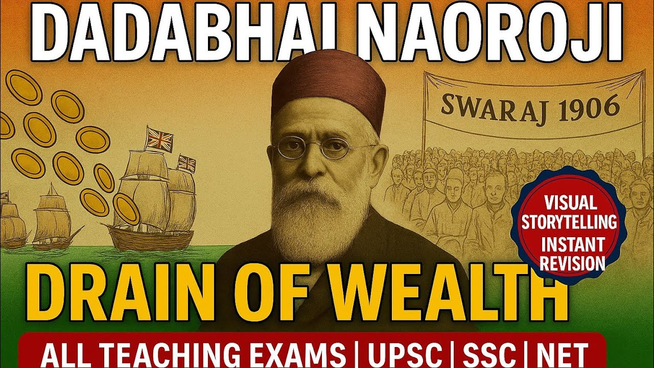 Dadabhai Naoroji | Grand Old Man of India | Drain of Wealth, INC sessios | Varg 1, UGC NET, PSC